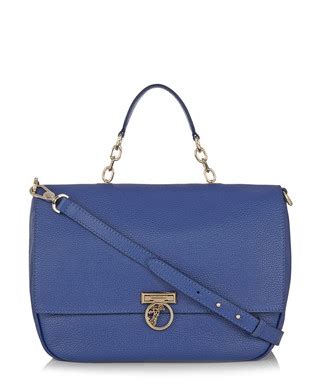 versace collection cornflower blue leather shoulder bag|net a porter Versace bag.